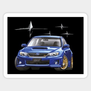 JDM World Rally blue WRC GV sedan STI Impreza wrx Sticker